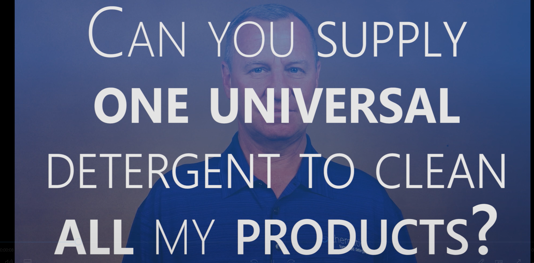Can You Supply One Universal Detergent to Clean All of My Products?